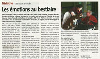 Article dans le Pays Dolois de décembre 2012